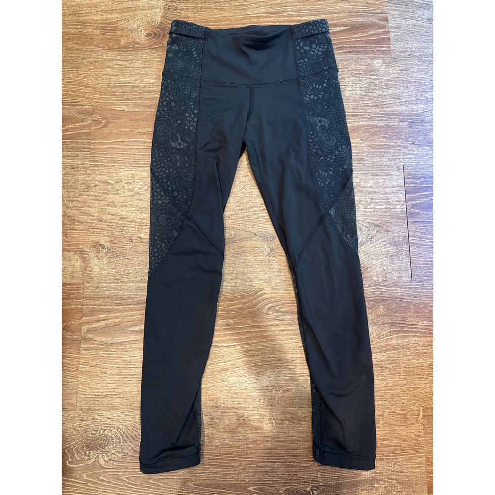 Lululemon run with the sun tights leggings black 4
